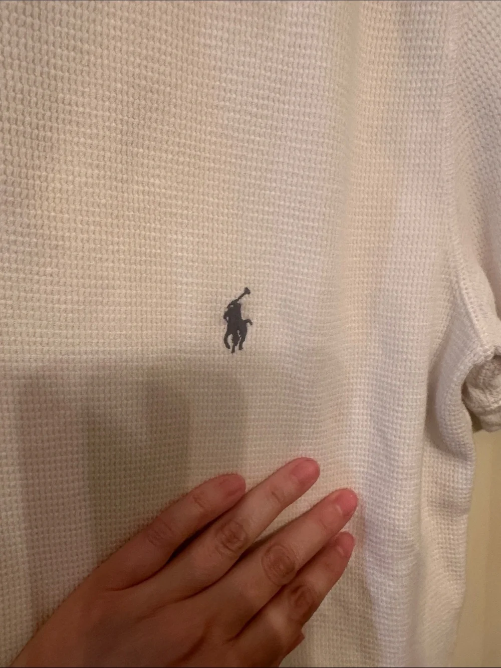 Polo by Ralph Lauren White Short-Sleeve Henley Polo Shirt